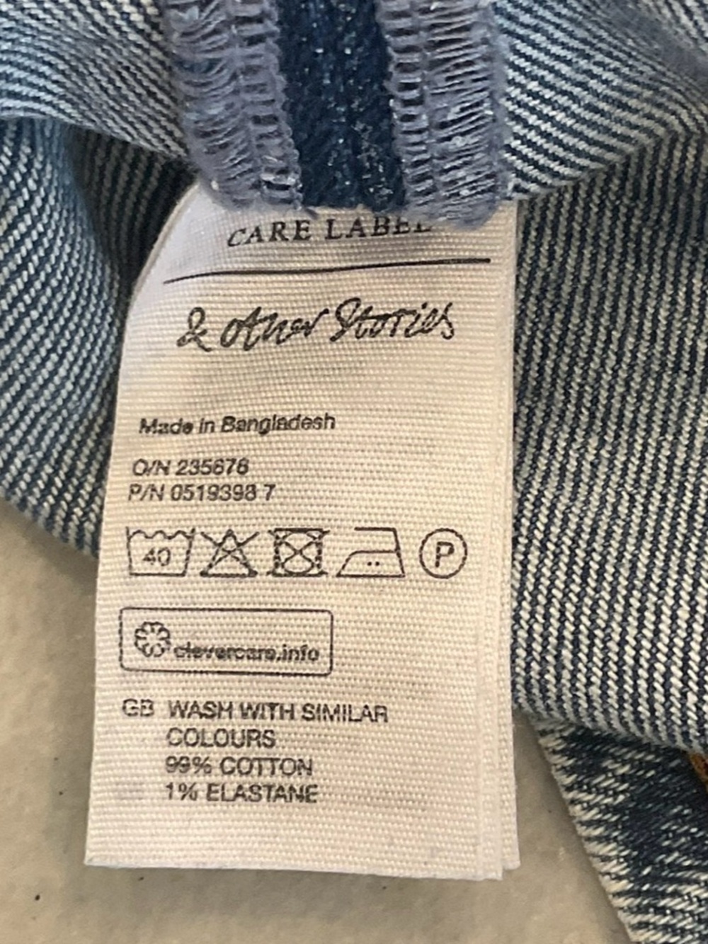 & Other Stories Blue Denim Midi Skirt - Picture 6 of 6